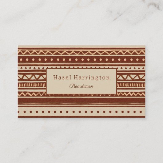 背面の究極のBoho名刺QRコード 名刺 (正面)