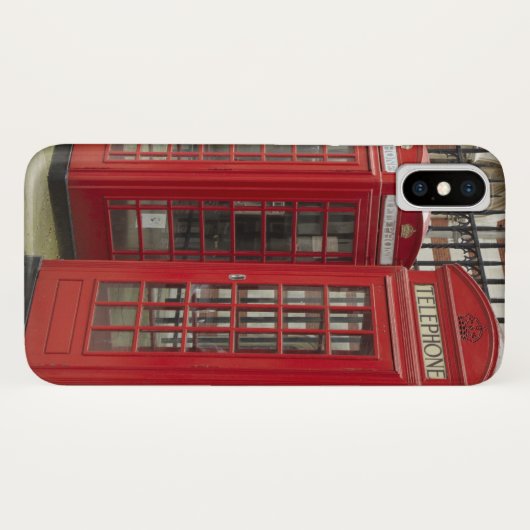 背面の電話ボックスの王室の列 Case-Mate iPhoneケース (裏面(横))