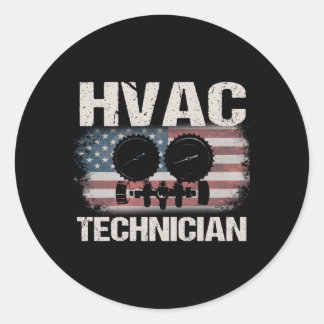 背面のHvac技術者 ラウンドシール