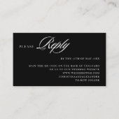 背面エレガントスタイリッシュの洗練されたQRコード エンクロージャーカード (正面)