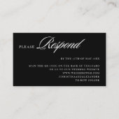 背面エレガントスタイリッシュの洗練されたQRコード エンクロージャーカード (正面)