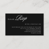 背面エレガントスタイリッシュの洗練されたQRコード エンクロージャーカード (正面)