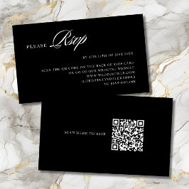 背面エレガントスタイリッシュの洗練されたQRコード エンクロージャーカード