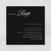 背面エレガントスタイリッシュの洗練されたQRコード エンクロージャーカード (正面)