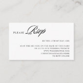 背面エレガントスタイリッシュの洗練されたQRコード エンクロージャーカード (正面)