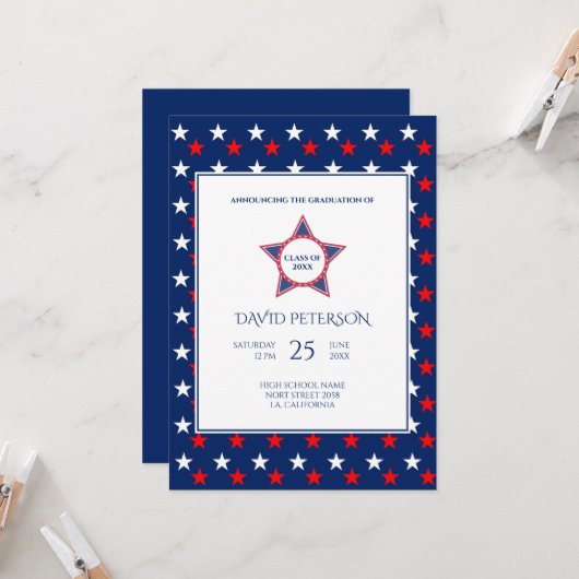 背面カスタムの写真 招待状 (正面/裏面インサイチュ)