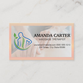 背面セラピーのロゴ |マッサージセッション 名刺