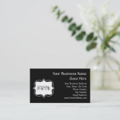 背面ゼファンキーブラ黒/白モノグラム 名刺 (スタンド正面)