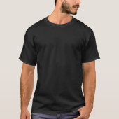 背面デザインの追加イメージの置換テンプレートメンズブラック Tシャツ (正面)