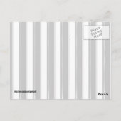 背面バー – 黒ストライプ色（写真または2番目の色を追加） ポストカード (裏面)