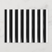 背面バー – 黒ストライプ色（写真または2番目の色を追加） ポストカード (正面)