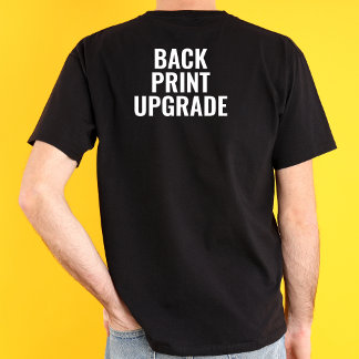 背面プリントアップグレードバックサイドプリントのパーソナライズ文字 Tシャツ