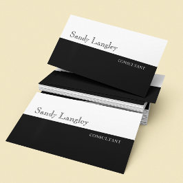 背面ミニマルの白黒QRコード 名刺