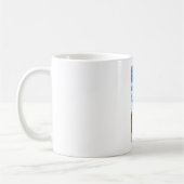 背面図鏡のクラシックで白いマグ コーヒーマグカップ (左)