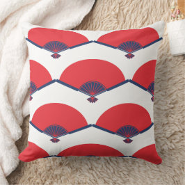 背面日本ののファンカスタムパターン文字 クッション