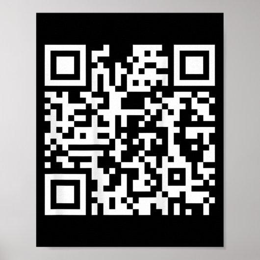 (背面) おもしろい Qr Fck中指Sayiコード ポスター (正面)