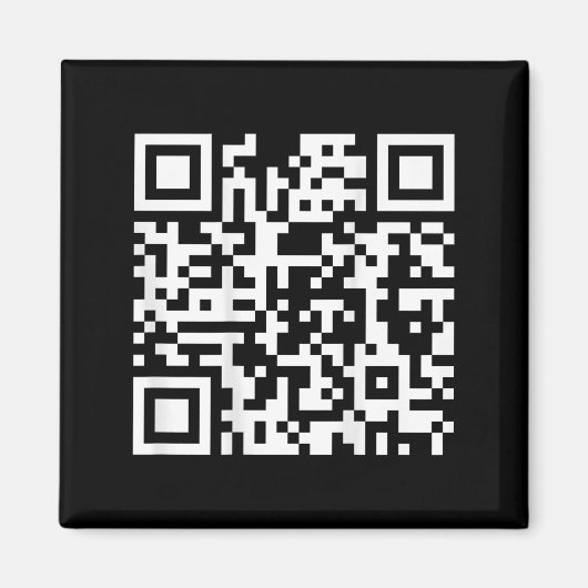 （背面） おもしろい Qr Fck中指Sayiコード マグネット (正面)