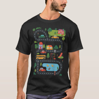 (背面) 疲れたパパクラブ カーレーストラック オン ダッド Tシャツ