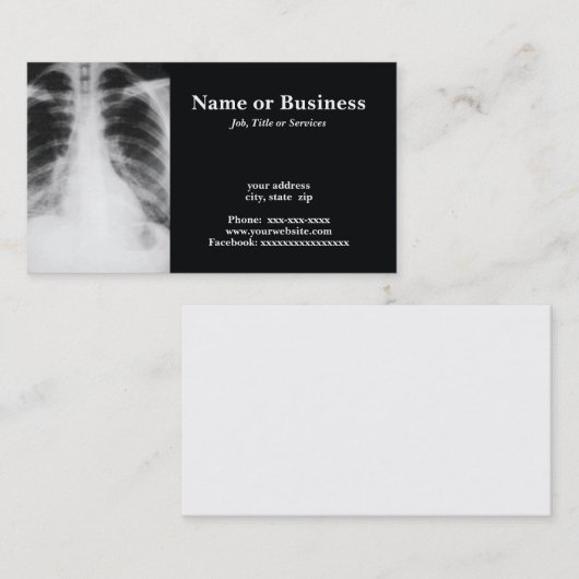 背面X線 名刺 (正面/裏面)