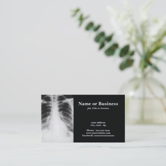 背面X線 名刺 (スタンド正面)