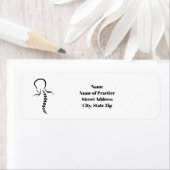 背骨および背骨アウトラインカイロプラクティック住所 シール (インサイチュ)