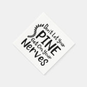 背骨が神経に入らないようにカイロプラクター スタンダードカクテルナプキン (角)