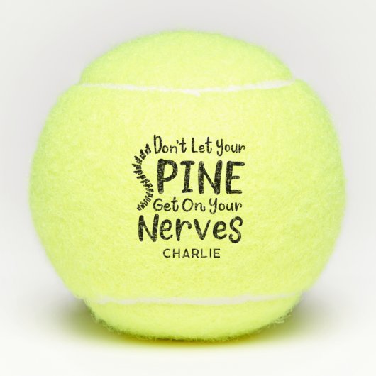 背骨が神経に入らないようにカイロプラクター テニスボール (正面)