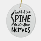 背骨が神経に入らないようにカイロプラクティック セラミックオーナメント (左)