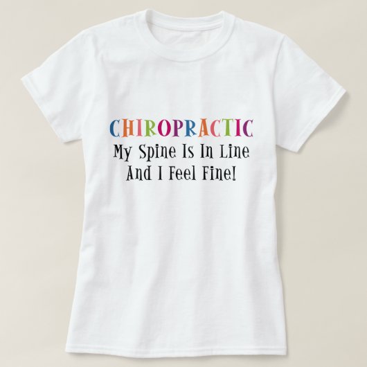背骨が線Tシャツに入っている Tシャツ (デザイン正面)