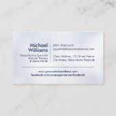 背骨とメディカルクロス – 青 名刺 (裏面)