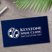 背骨とメディカルクロス – 青 名刺