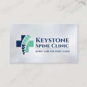 背骨と医療用十字 名刺 (正面)