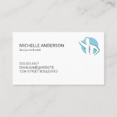 背骨のロゴ |鍼治療 名刺 (裏面)