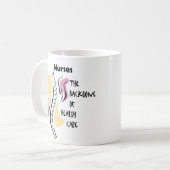 背骨を看護して下さい コーヒーマグカップ (正面左)