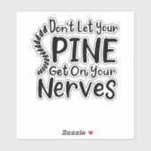 背骨を神経に乗らせるなカイロプラクター シール (シート)