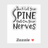 背骨を神経に乗らせるなカイロプラクター シール (シート)