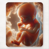 胎児吸の親指 マウスパッド (正面)