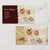 胎内の胎児,産科,婦人科,医学 名刺 (正面/裏面)