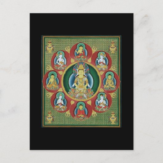 胎蔵界曼荼羅の中心 ポストカード (正面)