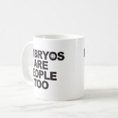 胚は人々の余りにマグです コーヒーマグカップ (正面左)
