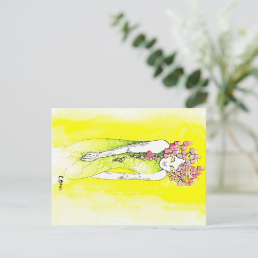 胞子を着た ポストカード (スタンド正面)