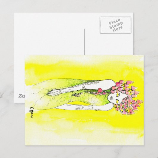 胞子を着た ポストカード (正面/裏面)