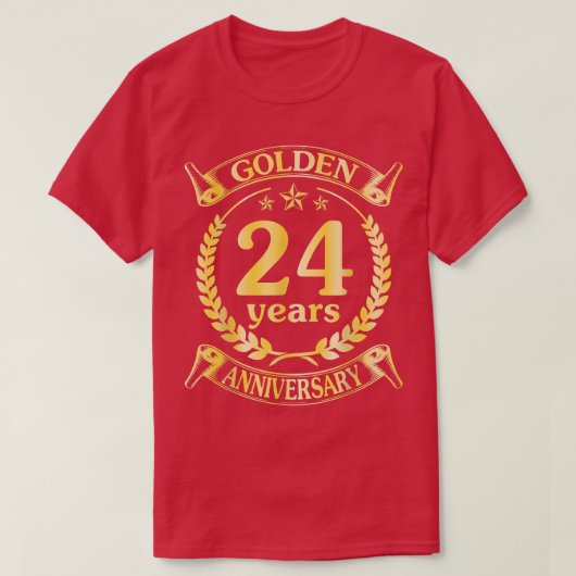 胡結婚結婚したの24周年 Tシャツ (デザイン正面)