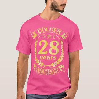 胡結婚結婚したの28周年 Tシャツ