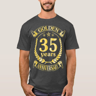 胡結婚結婚したの35周年 Tシャツ
