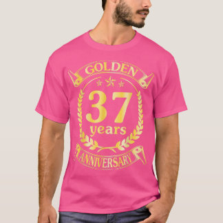 胡結婚結婚したの37周年 Tシャツ