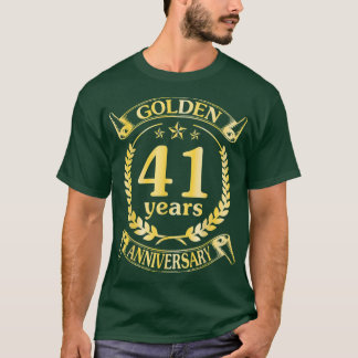 胡結婚結婚したの41周年 Tシャツ