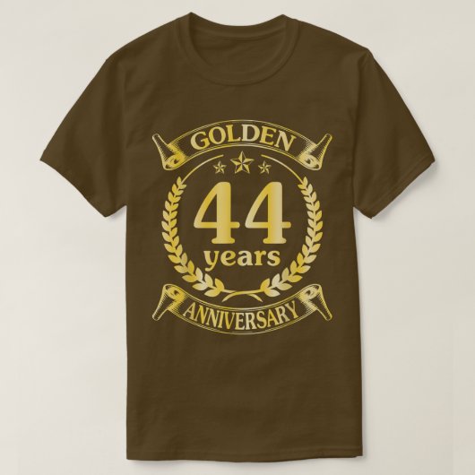 胡結婚結婚したの44周年 Tシャツ (デザイン正面)