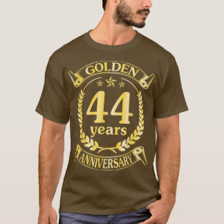 胡結婚結婚したの44周年 Tシャツ