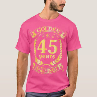 胡結婚結婚したの45周年 Tシャツ